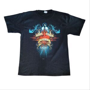 VTG Y2K Carlos Santana 2005 Embrace Your Light World Tour Concert TShirt L